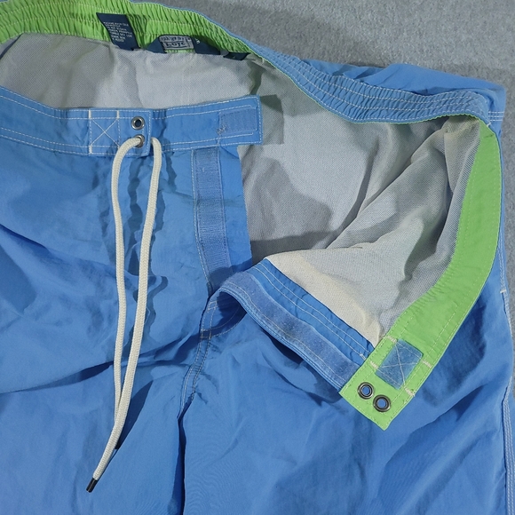 Polo Ralph Lauren Swimwear Mens Large Cargo Board Shorts Swim Trunks Aqua Pony - Picture 5 of 14